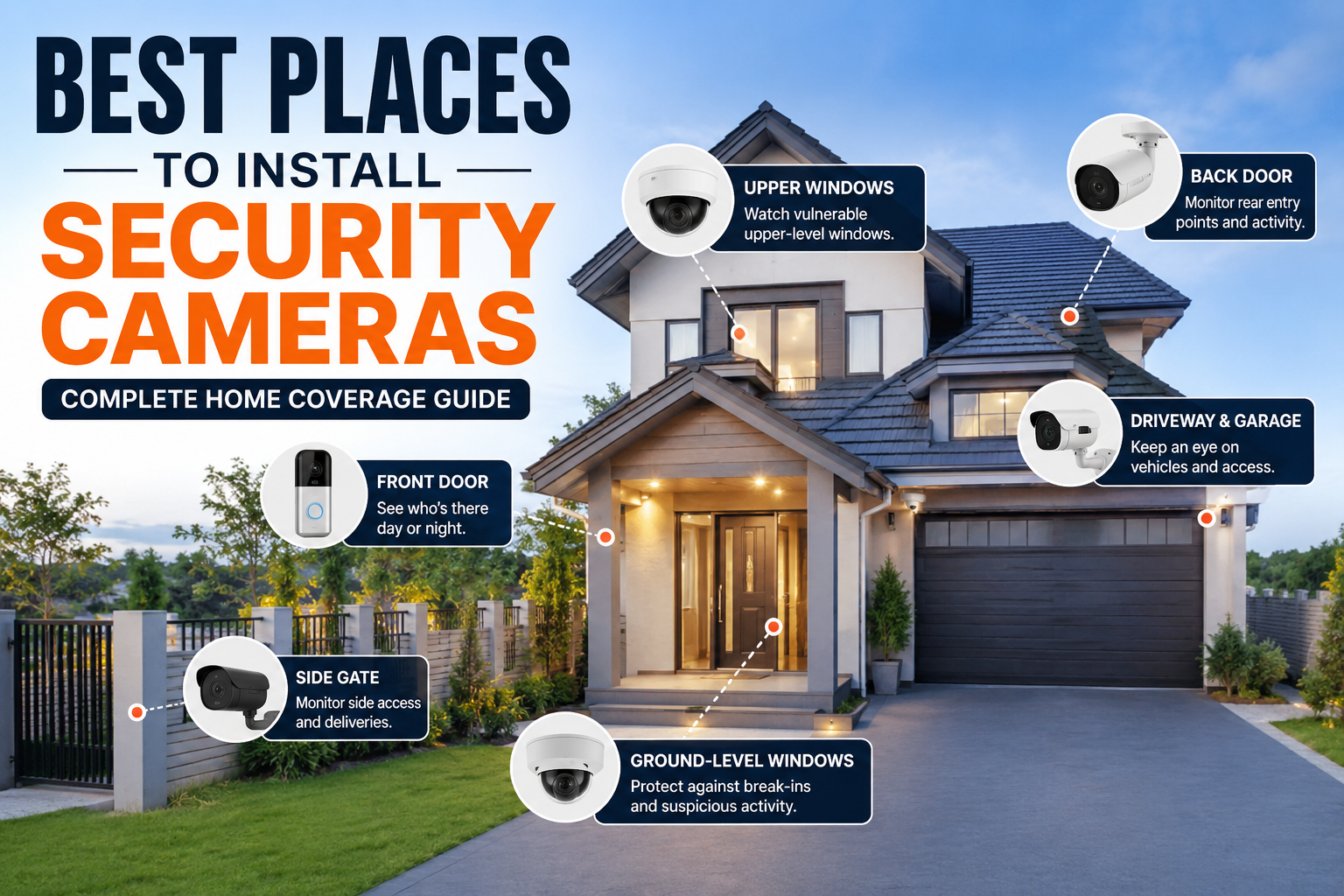 Read more about the article Best Places to Install Security Cameras Around Your Home
